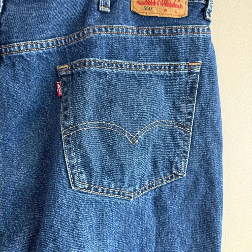 NEW Levi's 550 Blue Relaxed Fit Jeans 46X29 Denim